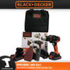 BLACK + DECKER EVO185B1 20V Max 3 In 1 Multitool Combo Set Cordless Impact Drill
