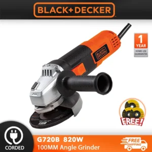 Black Decker G720B 820W 100MM Angle Grinder G720 11000rpm